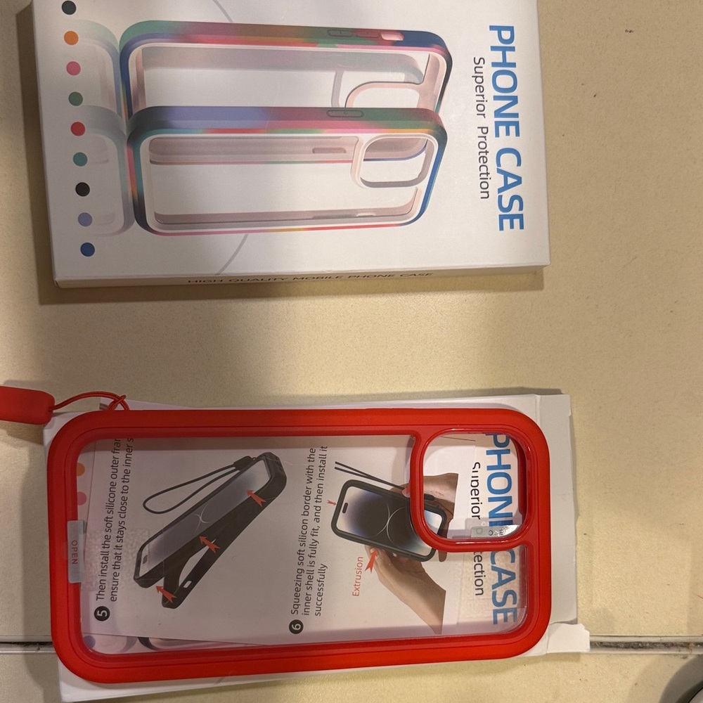 Vibrant Red Phone Case - Enhanced Protection